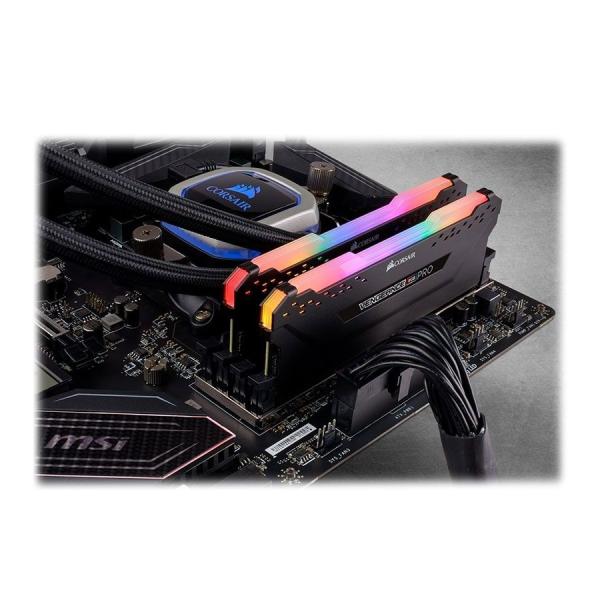 رم دسکتاپ DDR4 دو کاناله 3200 مگاهرتز CL16 کورس ایر مدل Vengeance RGB Pro ظرفیت 32 گیگابایت