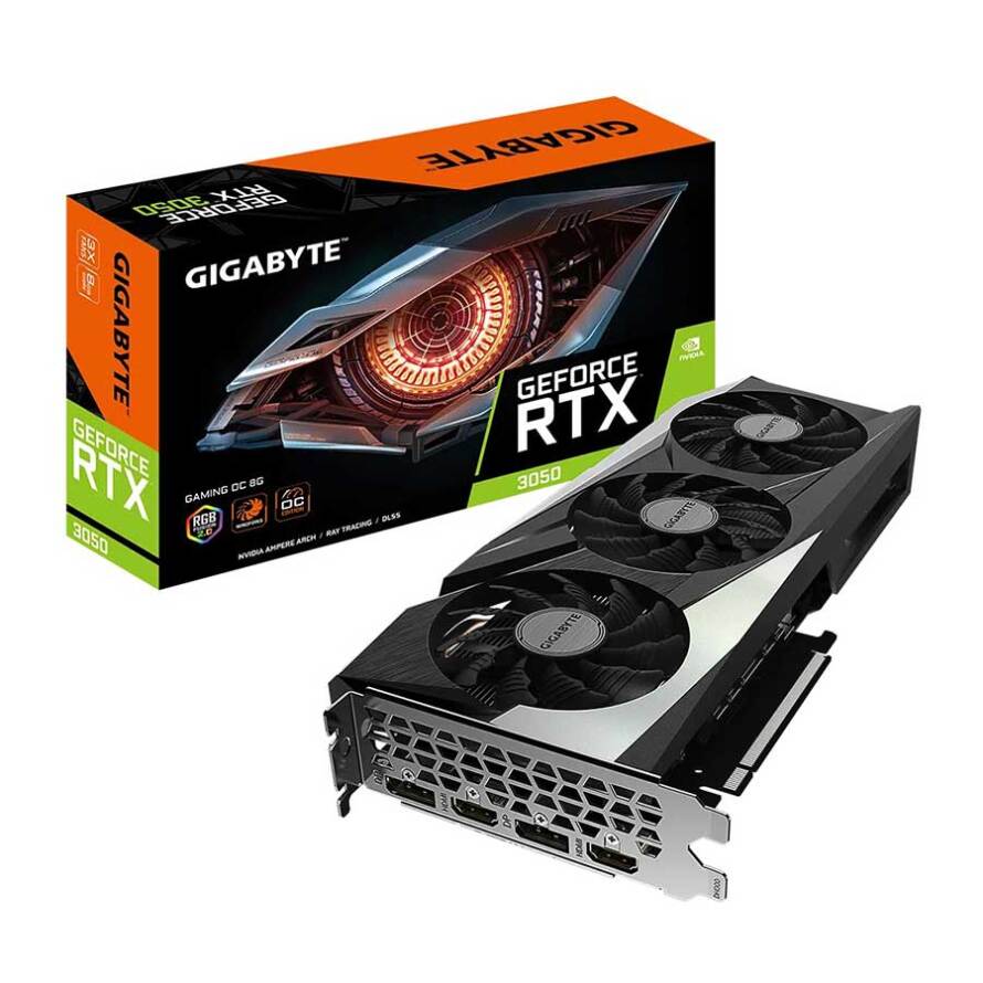 کارت گرافیک گیگابایت RTX 3050 GAMING OC 8G