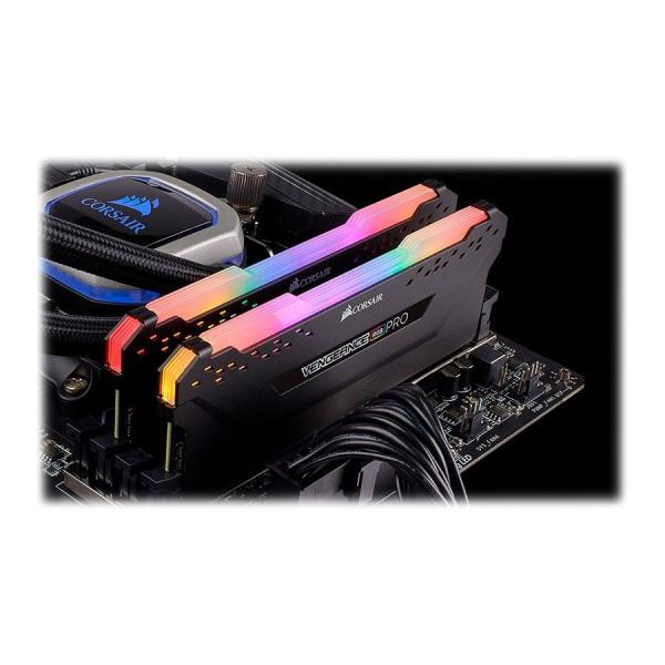 رم دسکتاپ DDR4 دو کاناله 3200 مگاهرتز CL16 کورس ایر مدل Vengeance RGB Pro ظرفیت 32 گیگابایت