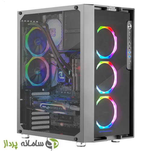 کیس کامپیوتر گرین مدل Z6 RGB Artemis