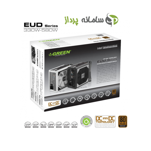 منبع تغذیه دسکتاپ گرین مدل GP530A-EUD