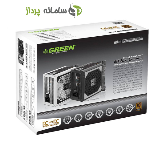 منبع تغذیه کامپیوتر رومیزی گرین مدل GP480A-EUD