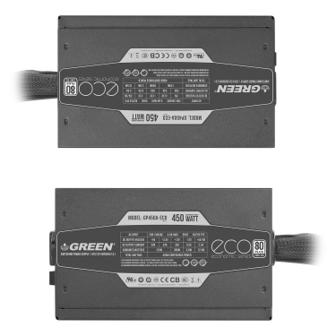 منبع تغذیه کامپیوتر گرین مدل GP450A-ECO Rev3.1-2