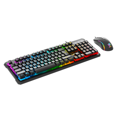 کیبورد ماوس گرین مدل GKM605 RGB-3