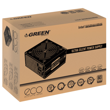 منبع تغذیه کامپیوتر رومیزی گرین مدل GP350A-ECO Rev3.1-0