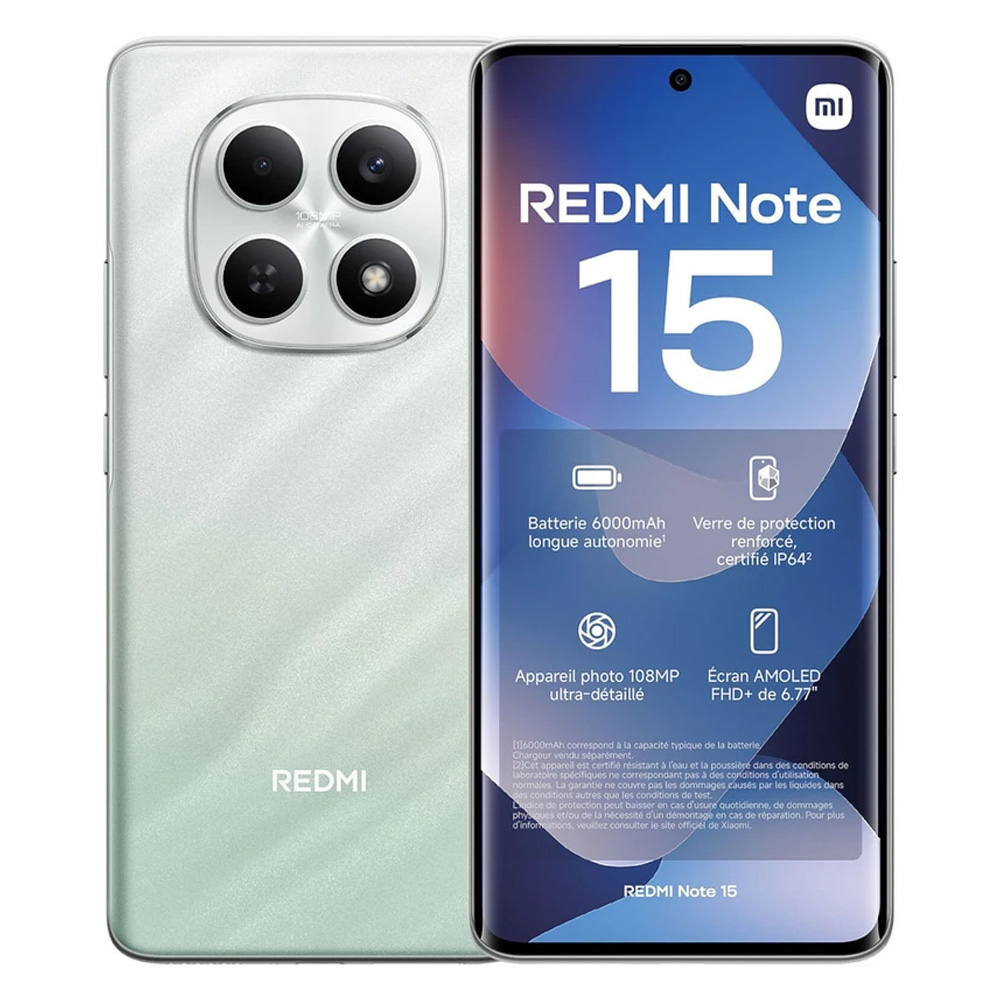 گوشی موبایل شیائومی مدل Redmi Note 15 4G ظرفیت 256 رم 8 گیگابایت