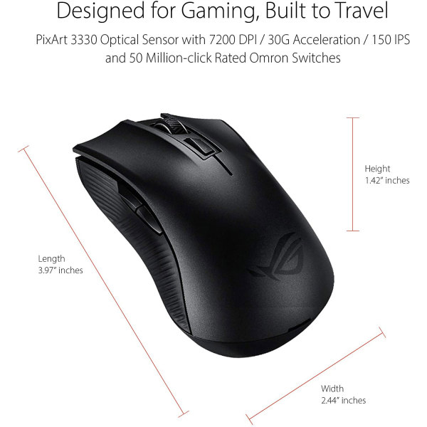 ماوس بی سیم مخصوص بازی ایسوس مدل Rog Strix Carry-2