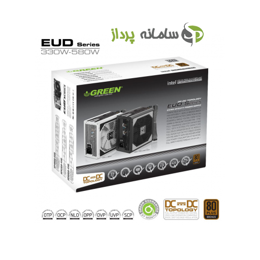 منبع تغذیه دسکتاپ گرین مدل GP530A-EUD-0