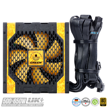 منبع تغذیه کامپیوتر رومیزی گرین مدل GP550A-UK PLUS-0