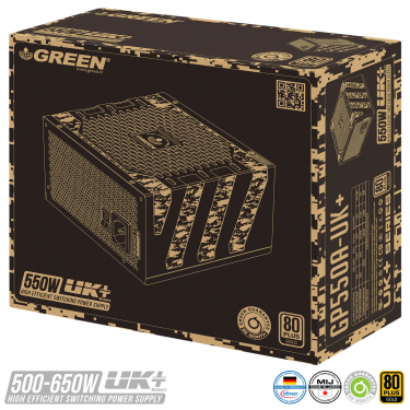 منبع تغذیه کامپیوتر رومیزی گرین مدل GP550A-UK PLUS-3